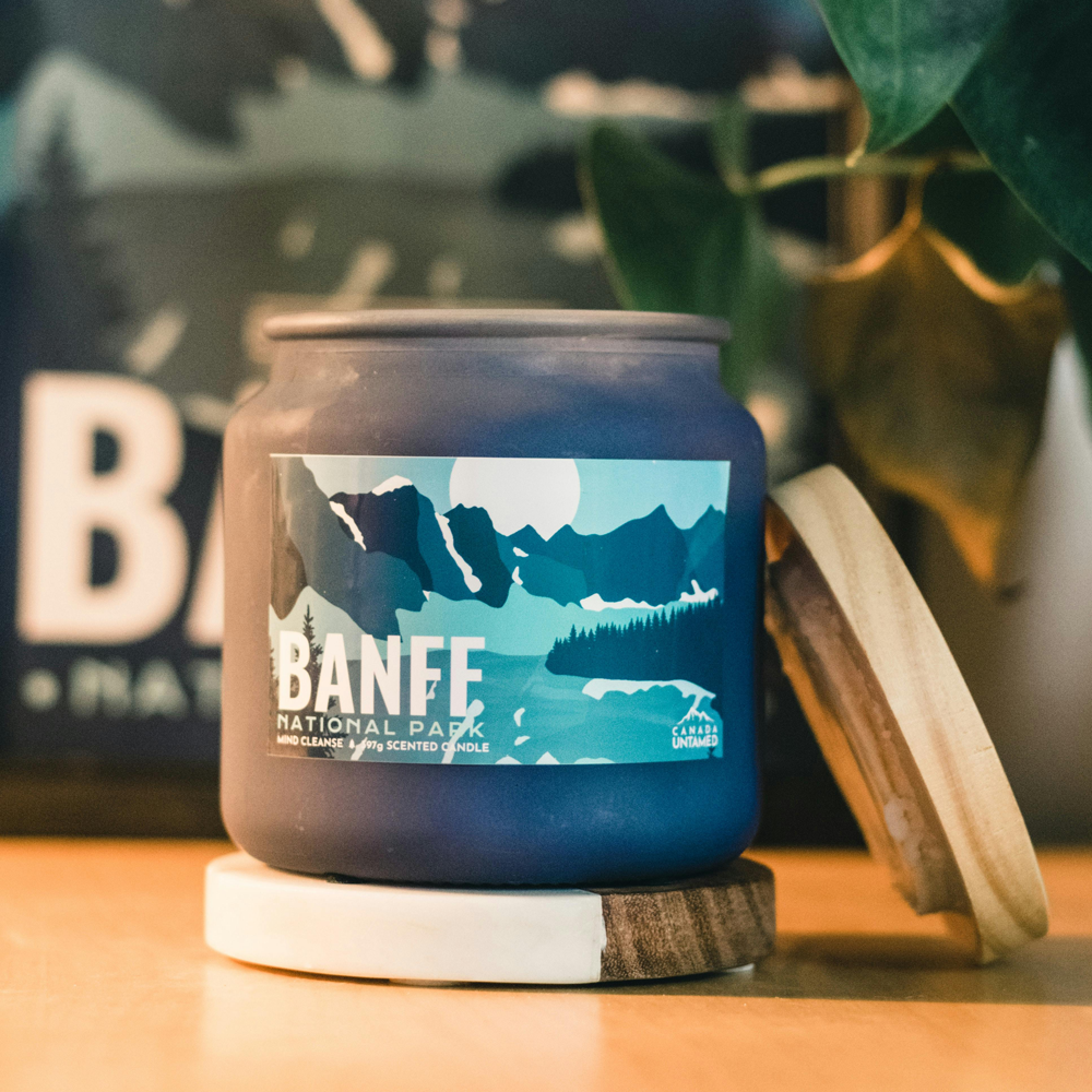 custom artwork label on a jar