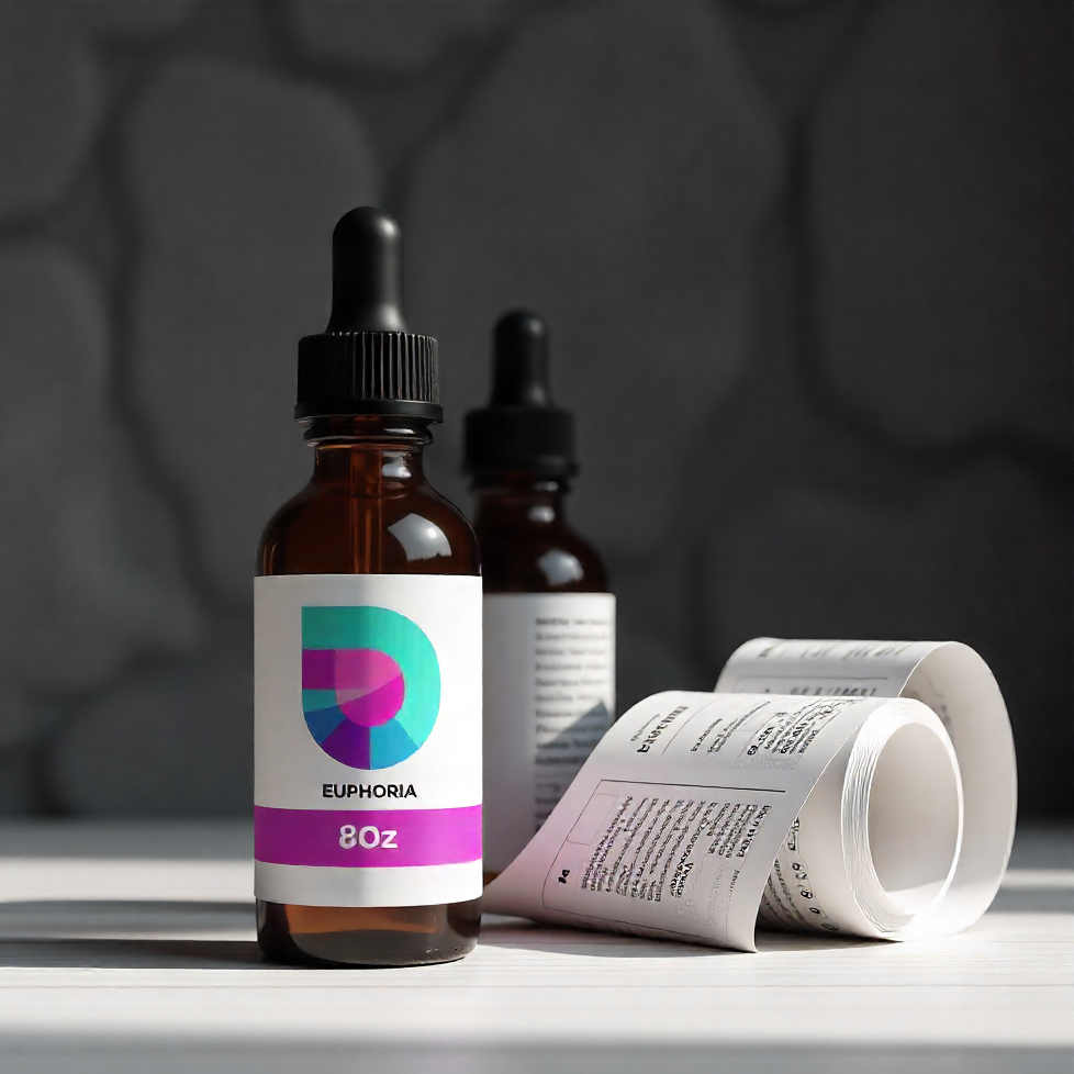 vape bottle with high quality material label