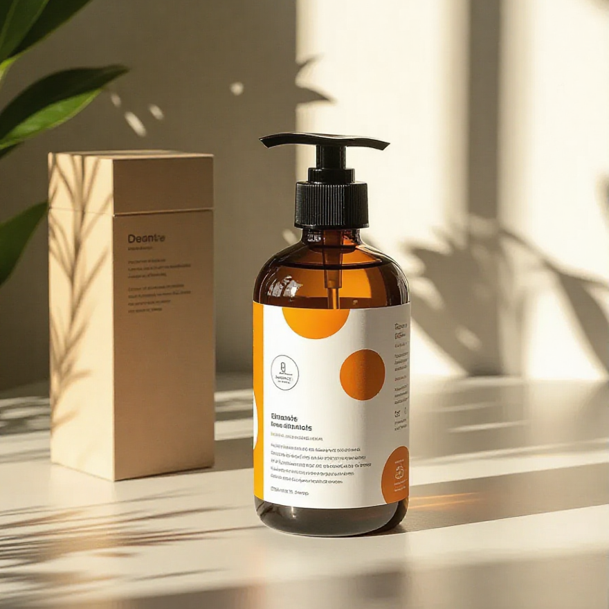 cosmetic product bottle